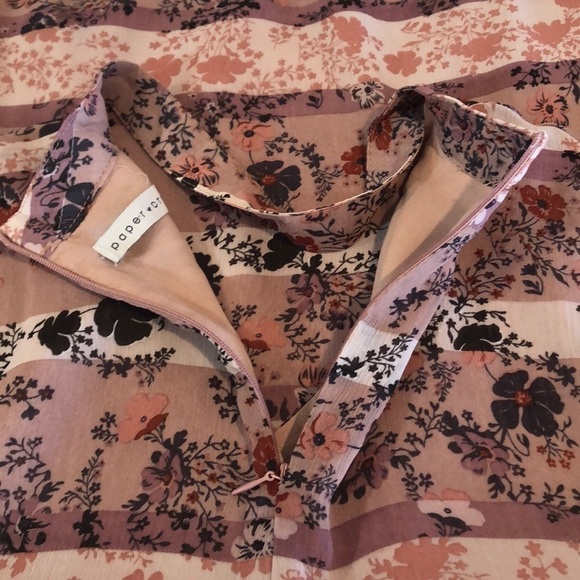 Paper Crane Choker Double Tie Sleeve Blouse Medium - Picture 8 of 8